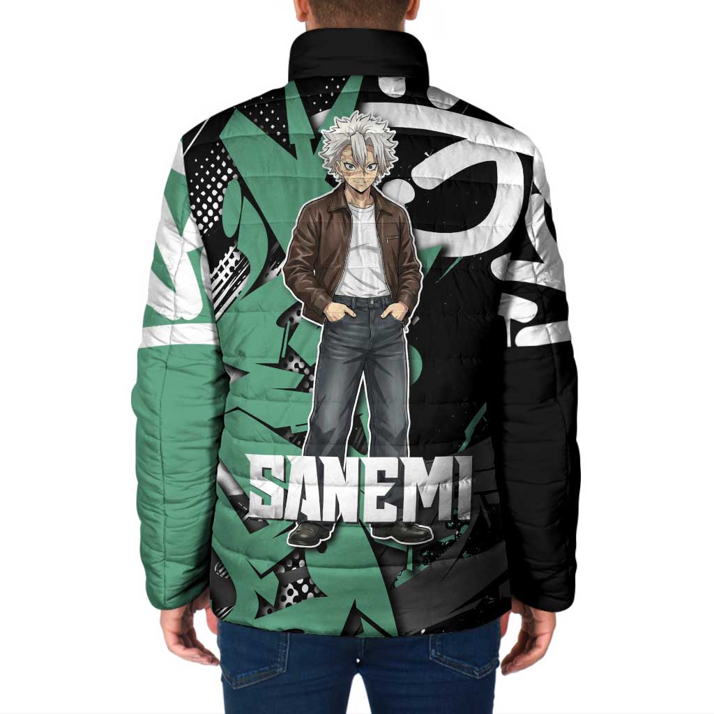 Sanemi Demon Slayer Padded Jacket Graffiti Street Anime Design