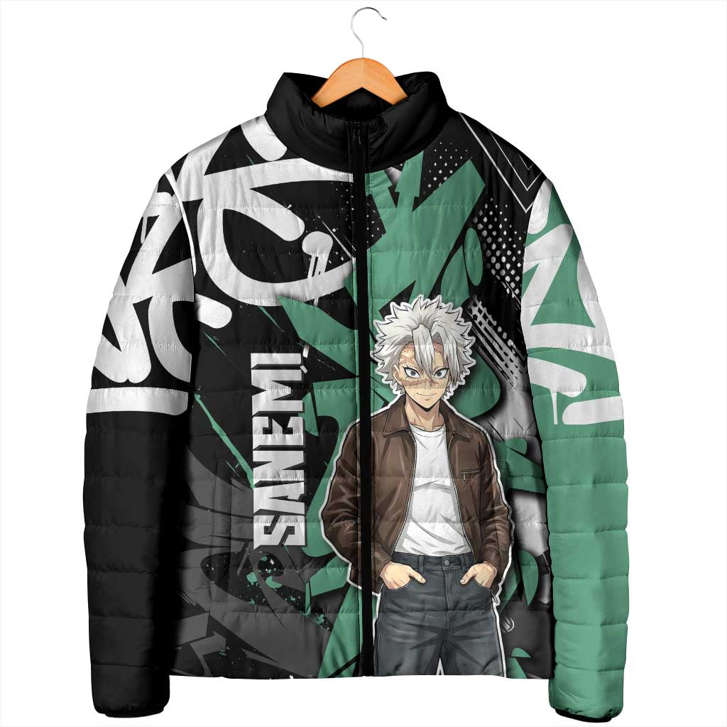 Sanemi Demon Slayer Padded Jacket Graffiti Street Anime Design