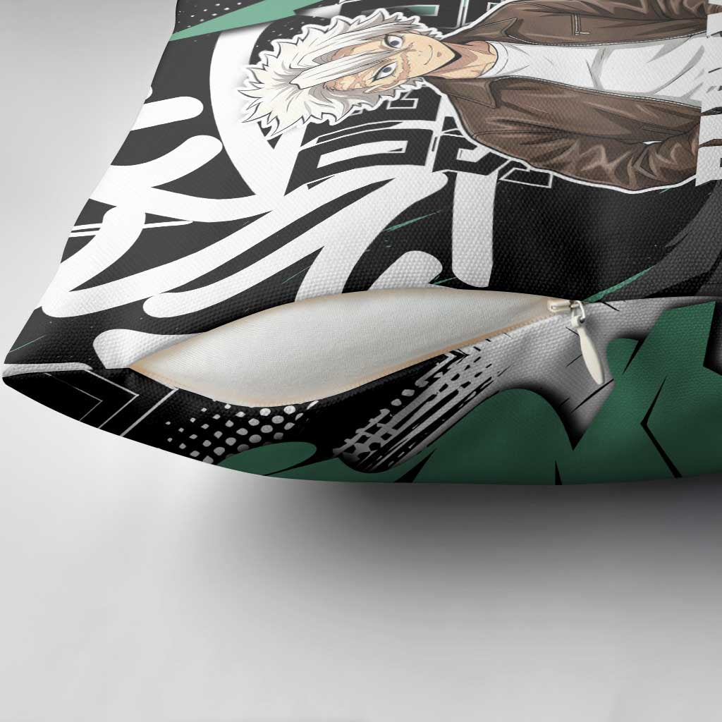 Sanemi Demon Slayer Pillow Cover Graffiti Street Anime Design