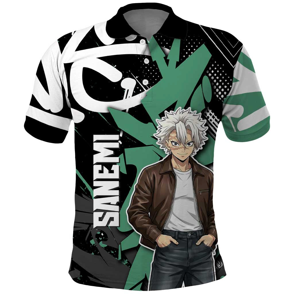 Sanemi Demon Slayer Polo Shirt Graffiti Street Anime Design