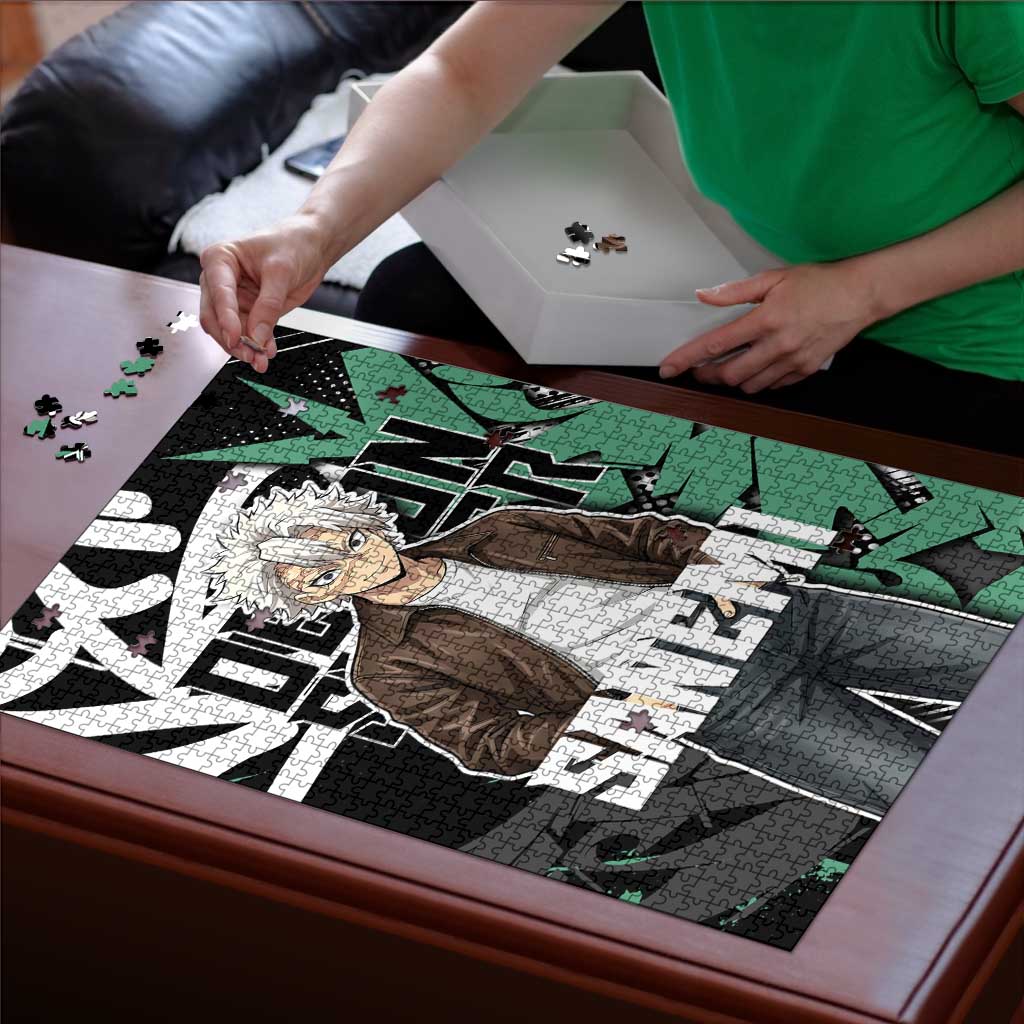 Sanemi Demon Slayer Puzzle Graffiti Street Anime Design