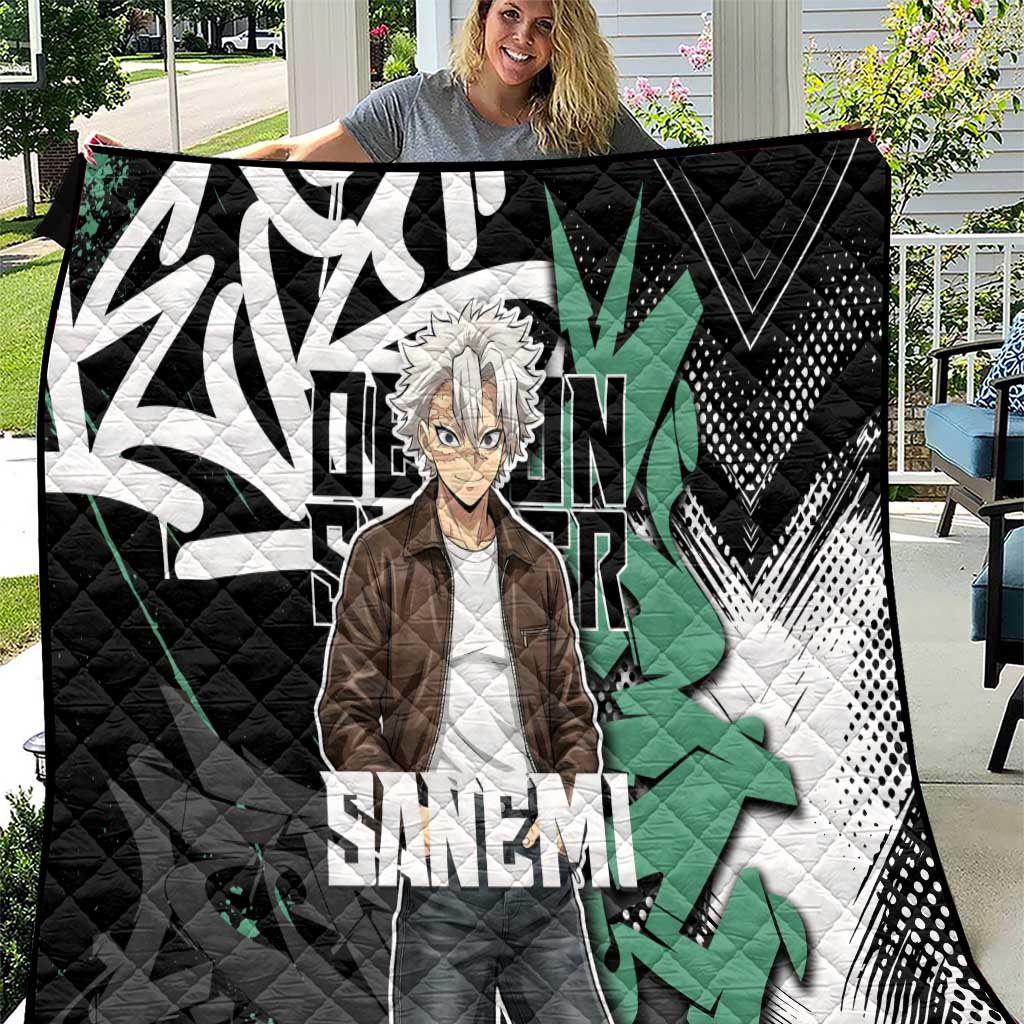 Sanemi Demon Slayer Quilt Graffiti Street Anime Design