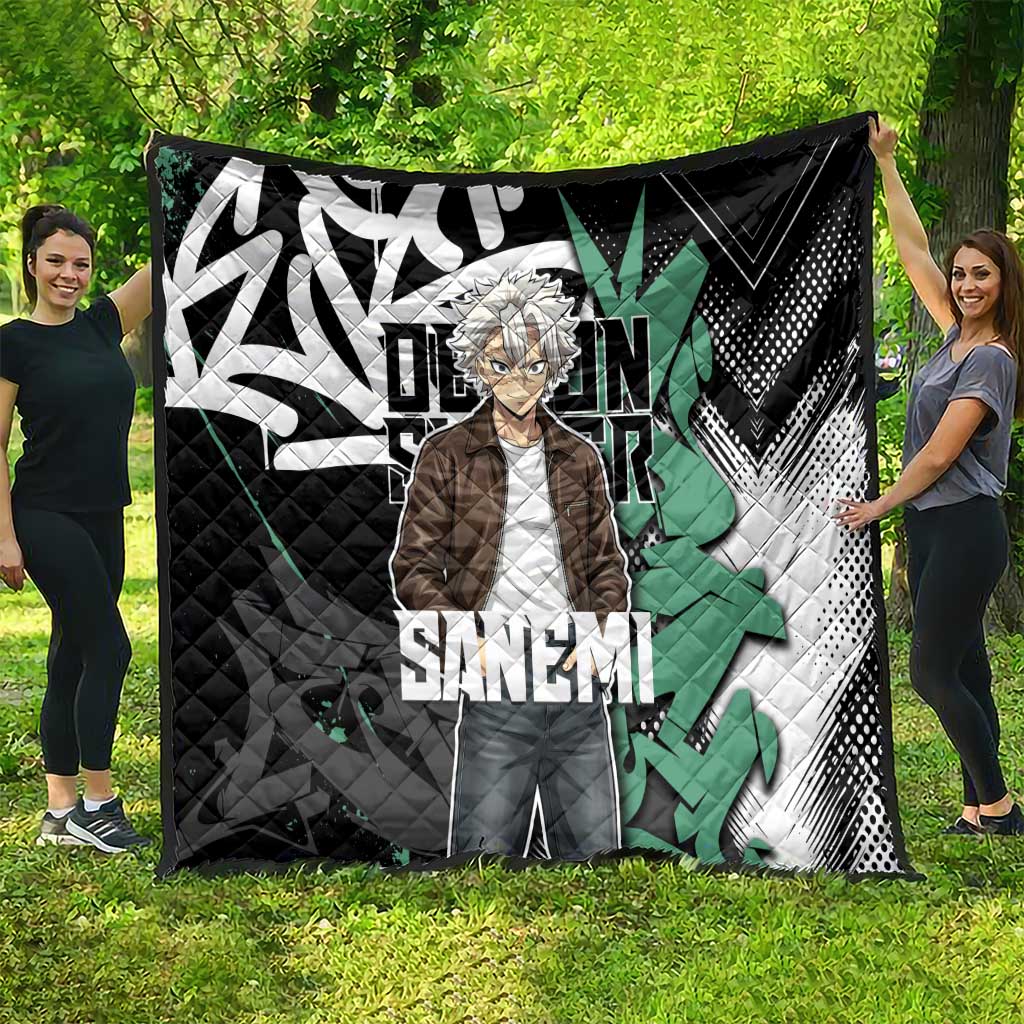 Sanemi Demon Slayer Quilt Graffiti Street Anime Design