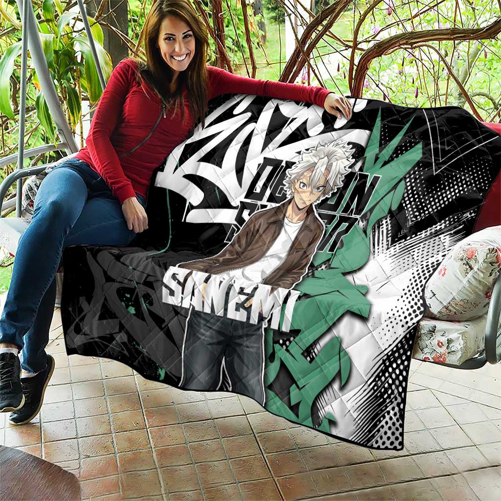 Sanemi Demon Slayer Quilt Graffiti Street Anime Design