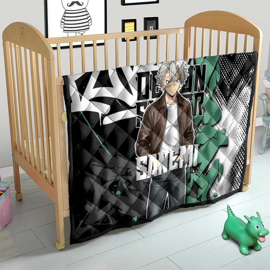 Sanemi Demon Slayer Quilt Graffiti Street Anime Design