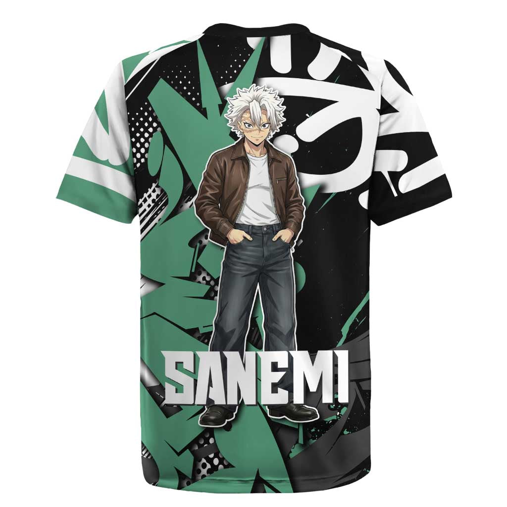 Sanemi Demon Slayer Rugby Jersey Graffiti Street Anime Design