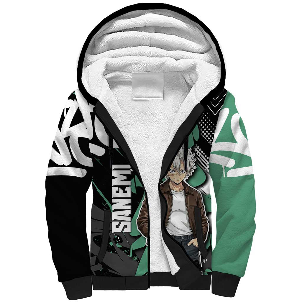 Sanemi Demon Slayer Sherpa Hoodie Graffiti Street Anime Design