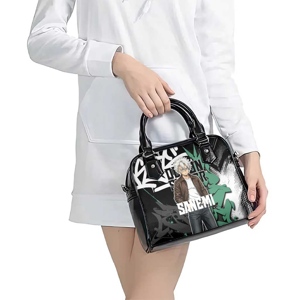 Sanemi Demon Slayer Shoulder Handbag Graffiti Street Anime Design