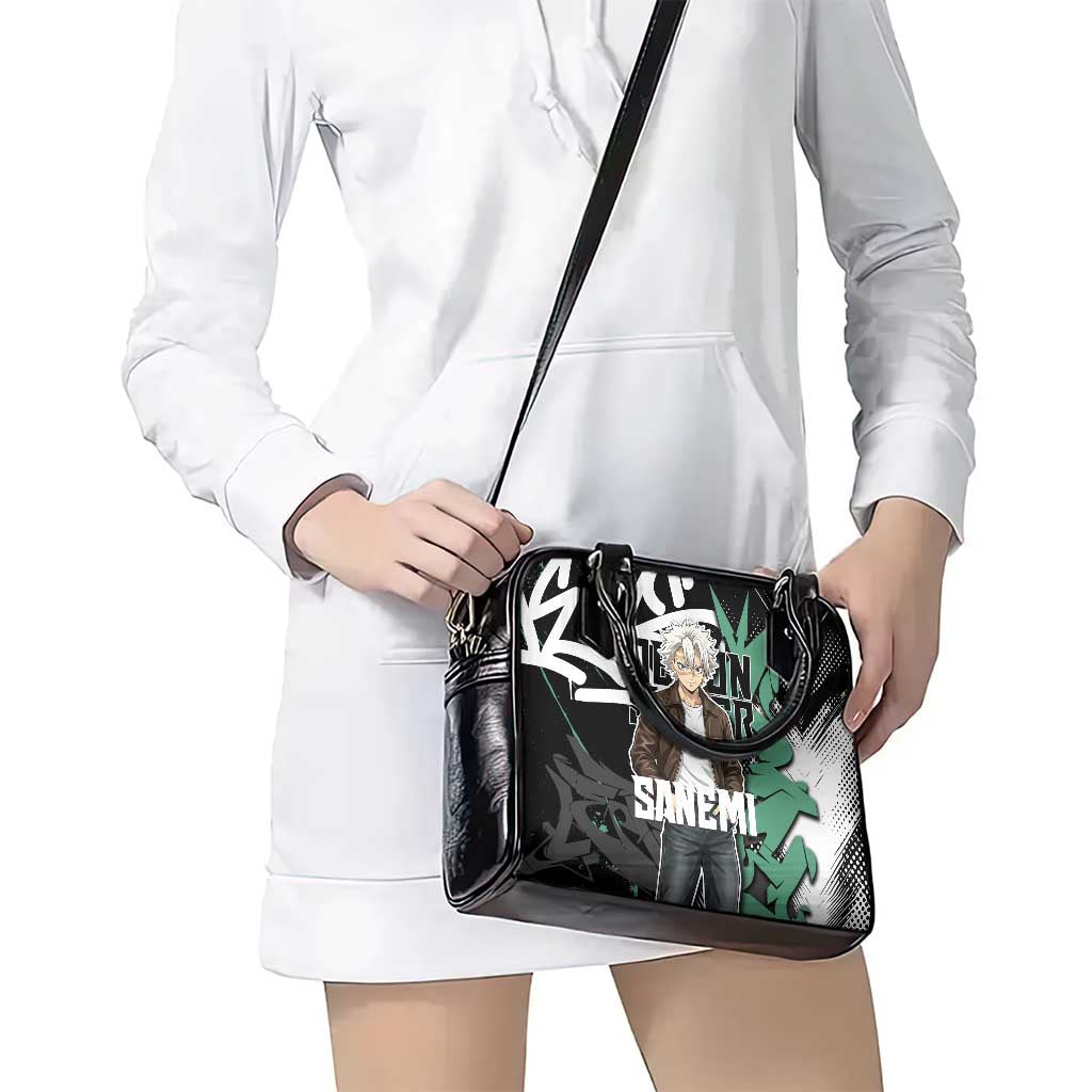 Sanemi Demon Slayer Shoulder Handbag Graffiti Street Anime Design