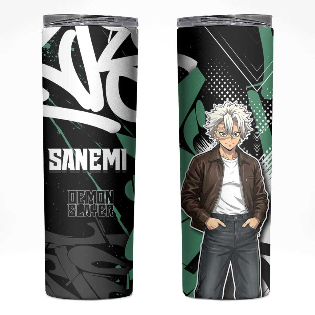 Sanemi Demon Slayer Skinny Tumbler Graffiti Street Anime Design