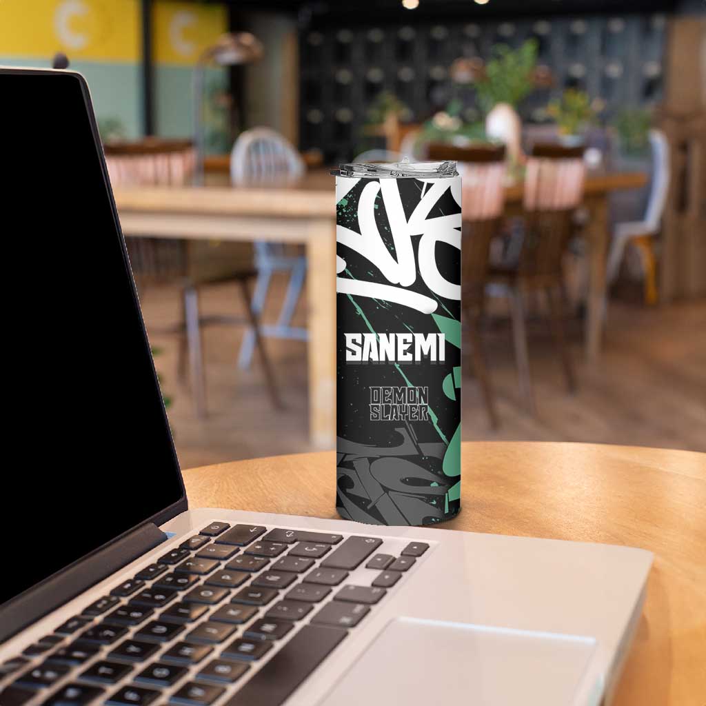 Sanemi Demon Slayer Skinny Tumbler Graffiti Street Anime Design