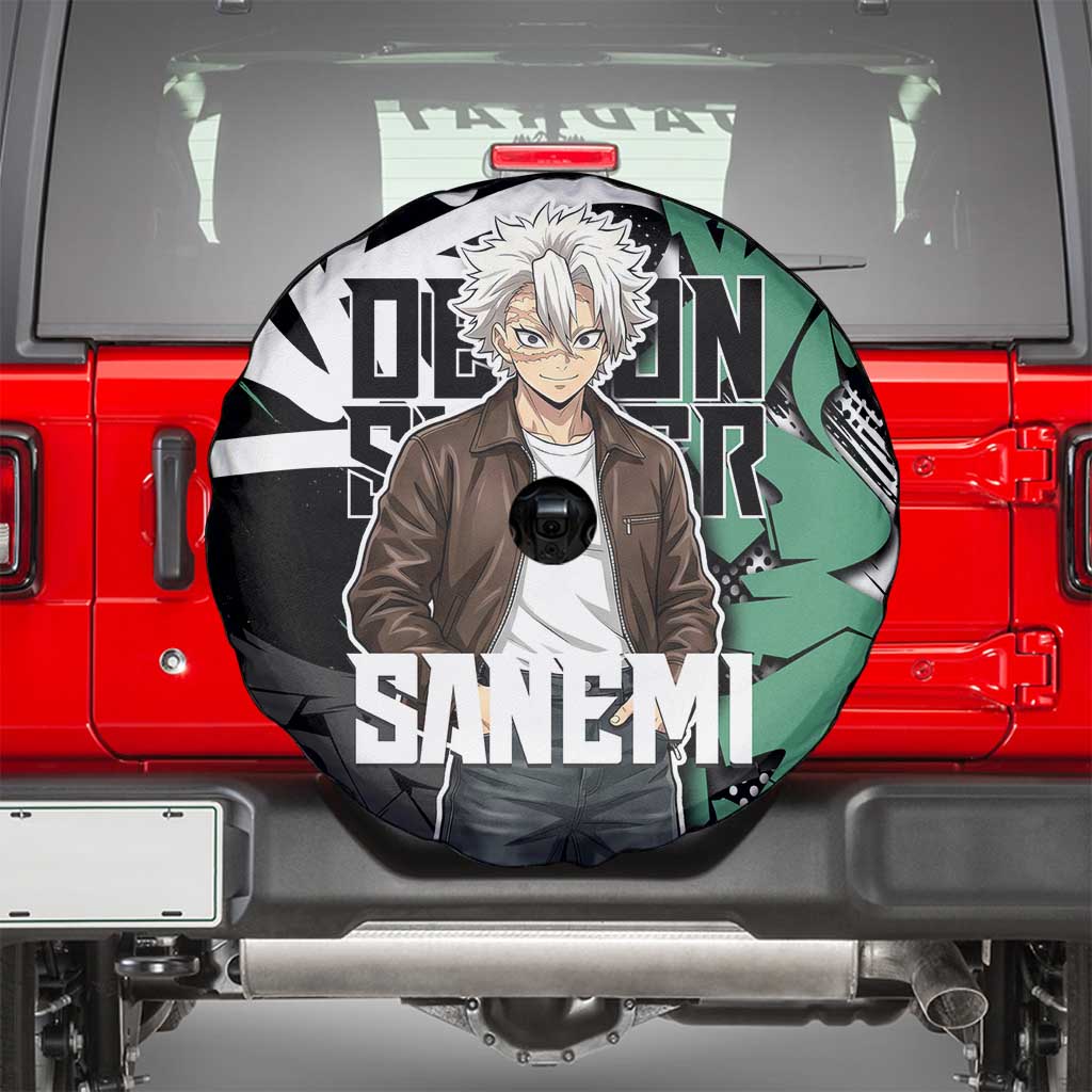 Sanemi Demon Slayer Spare Tire Cover Graffiti Street Anime Design