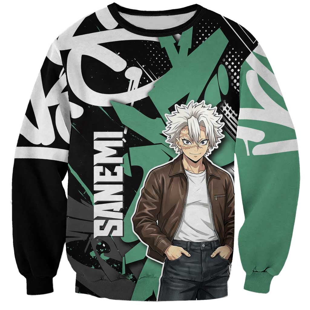 Sanemi Demon Slayer Sweatshirt Graffiti Street Anime Design