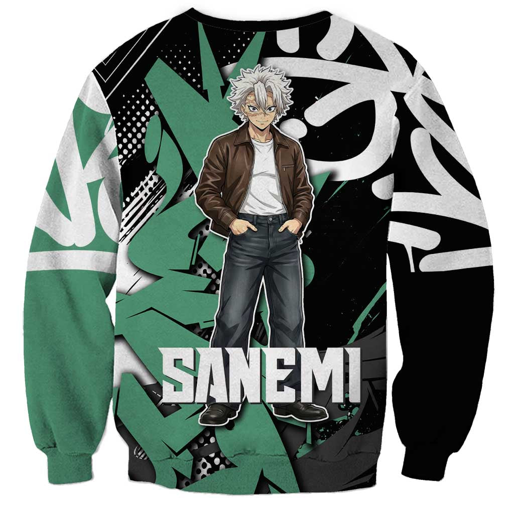 Sanemi Demon Slayer Sweatshirt Graffiti Street Anime Design
