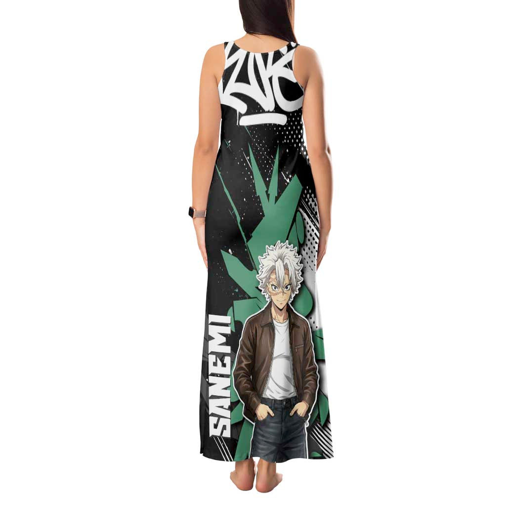 Sanemi Demon Slayer Tank Maxi Dress Graffiti Street Anime Design