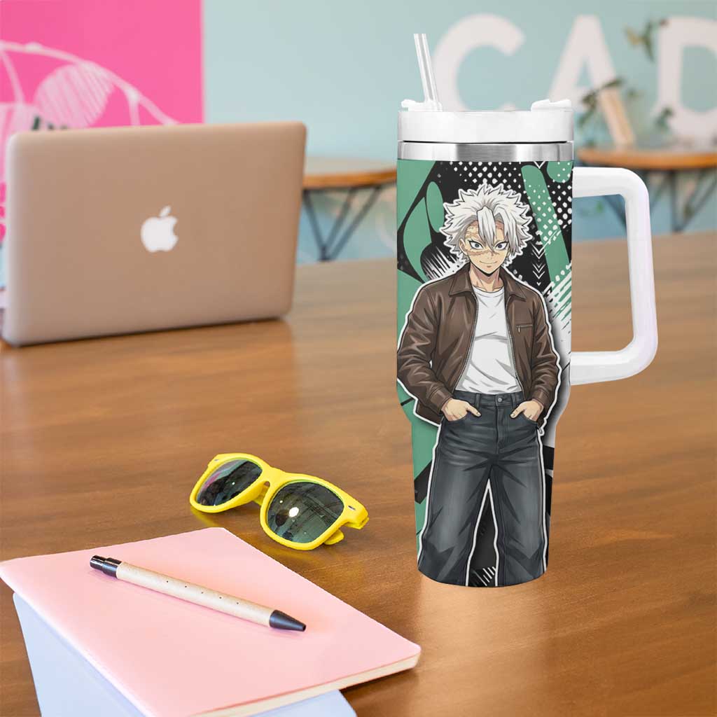 Sanemi Demon Slayer Tumbler With Handle Graffiti Street Anime Design