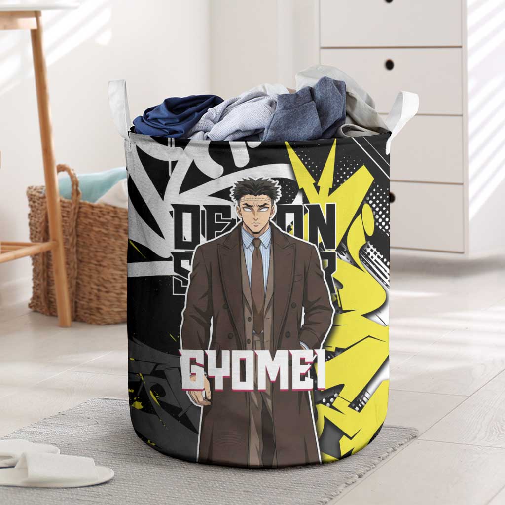 Gyomei Demon Slayer Laundry Basket Urban Graffiti Anime Style