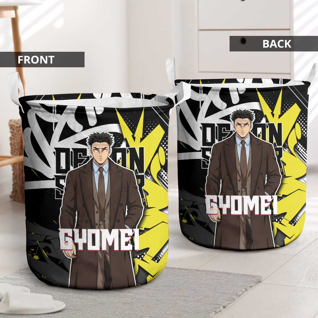 Gyomei Demon Slayer Laundry Basket Urban Graffiti Anime Style
