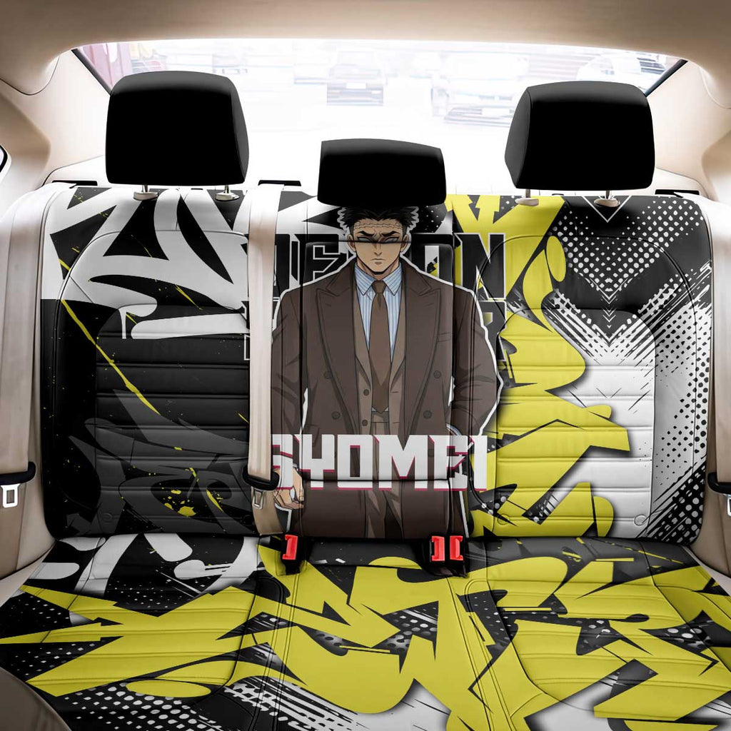 Gyomei Demon Slayer Back Car Seat Cover Urban Graffiti Anime Style