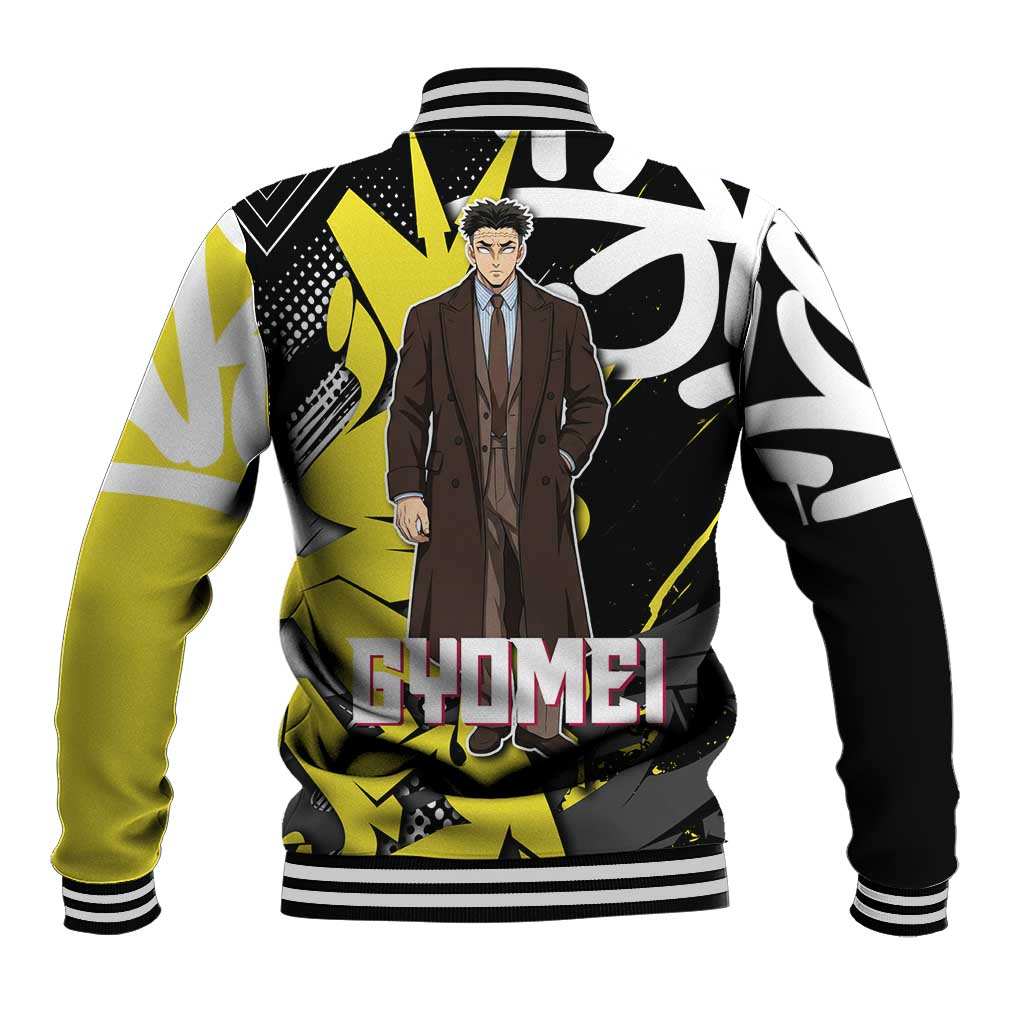 Gyomei Demon Slayer Baseball Jacket Urban Graffiti Anime Style