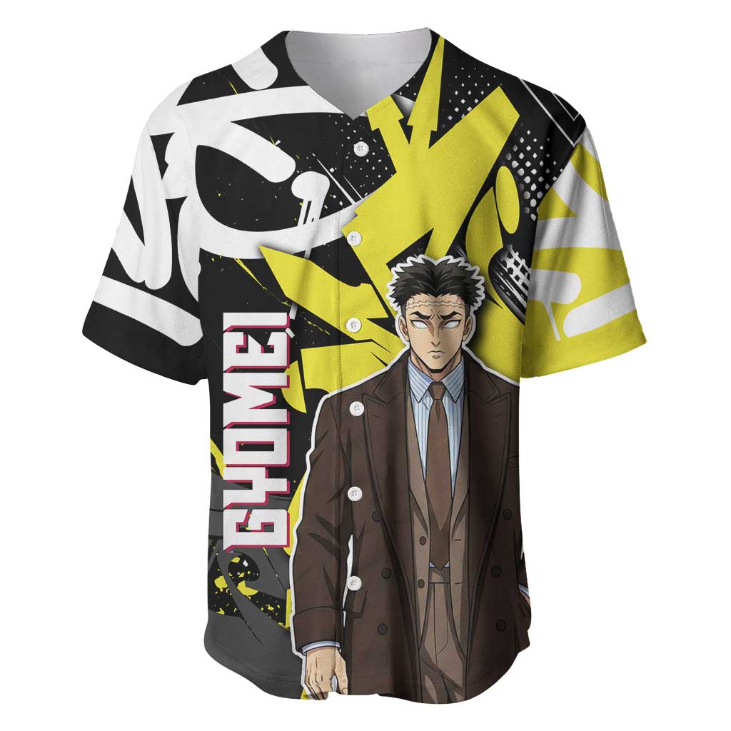 Gyomei Demon Slayer Baseball Jersey Urban Graffiti Anime Style