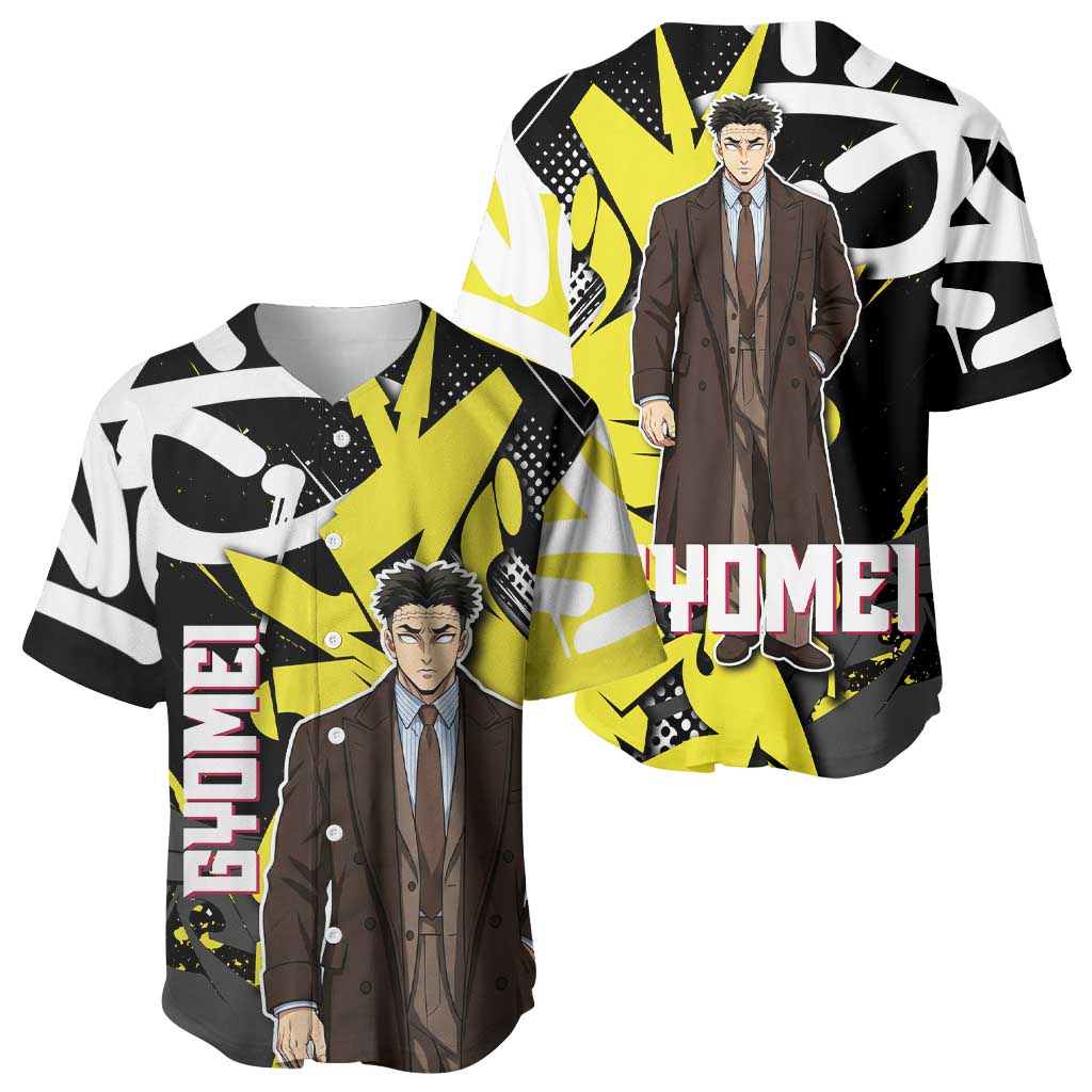 Gyomei Demon Slayer Baseball Jersey Urban Graffiti Anime Style