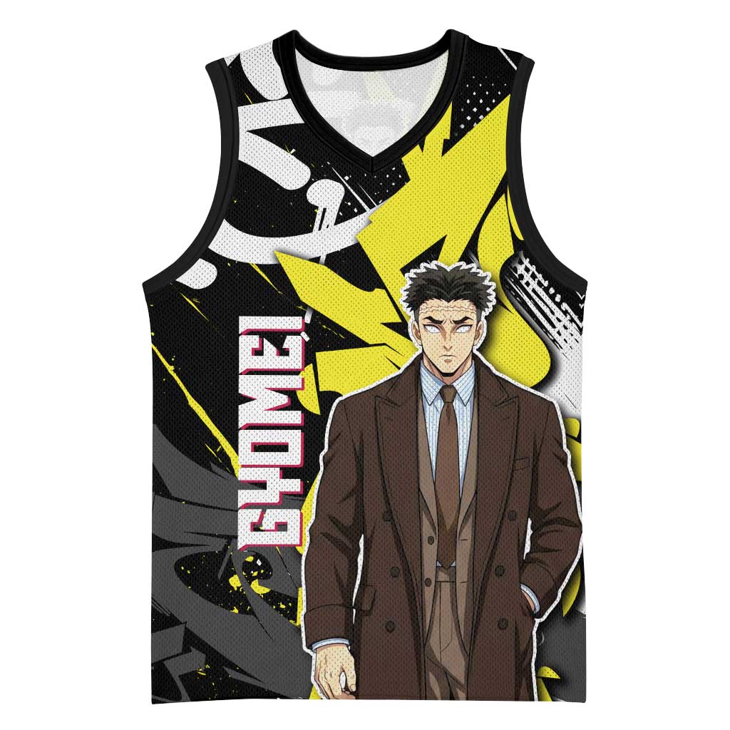 Gyomei Demon Slayer Basketball Jersey Urban Graffiti Anime Style