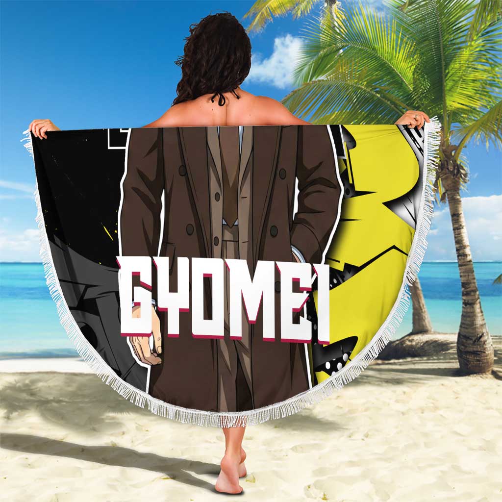 Gyomei Demon Slayer Beach Blanket Urban Graffiti Anime Style