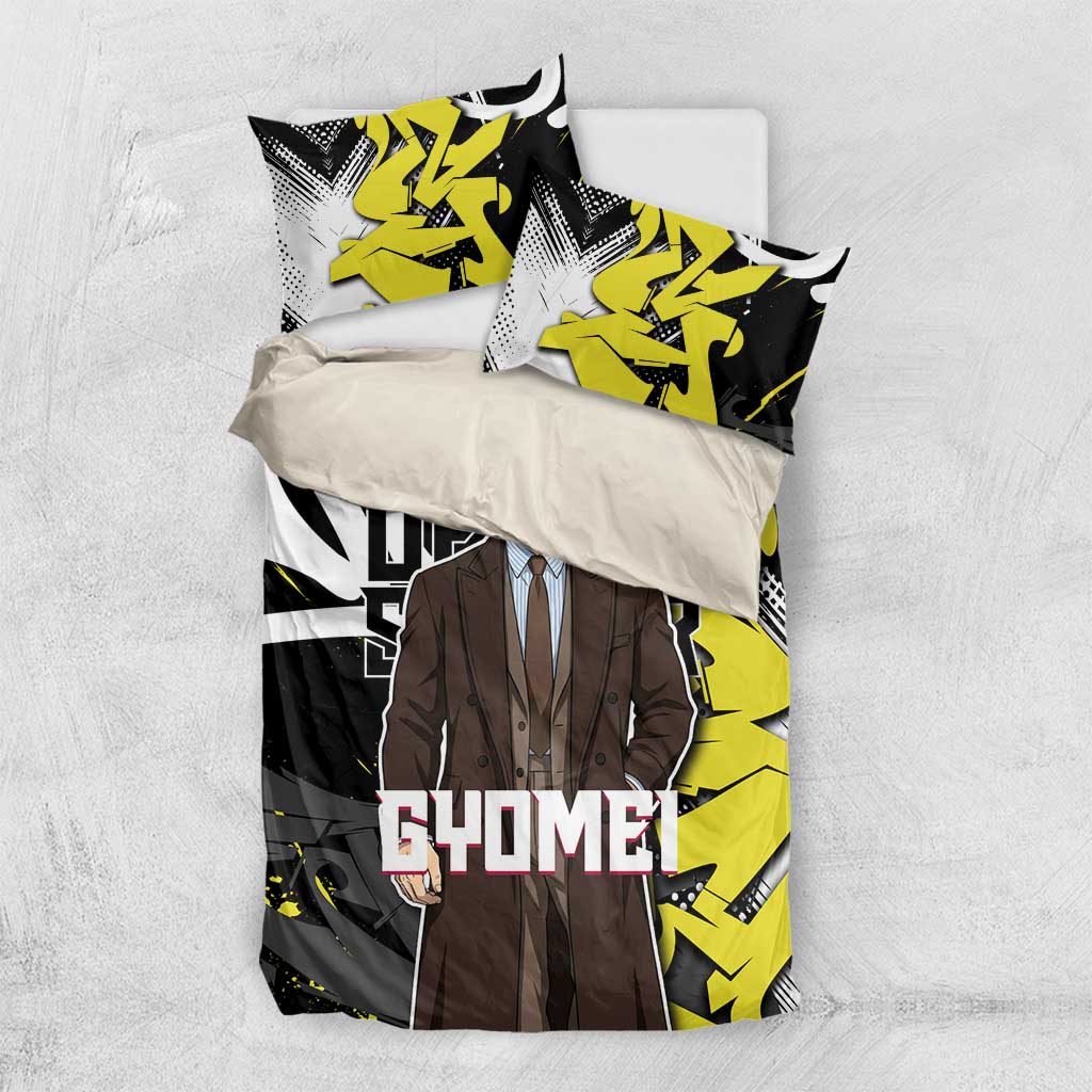 Gyomei Demon Slayer Bedding Set Urban Graffiti Anime Style