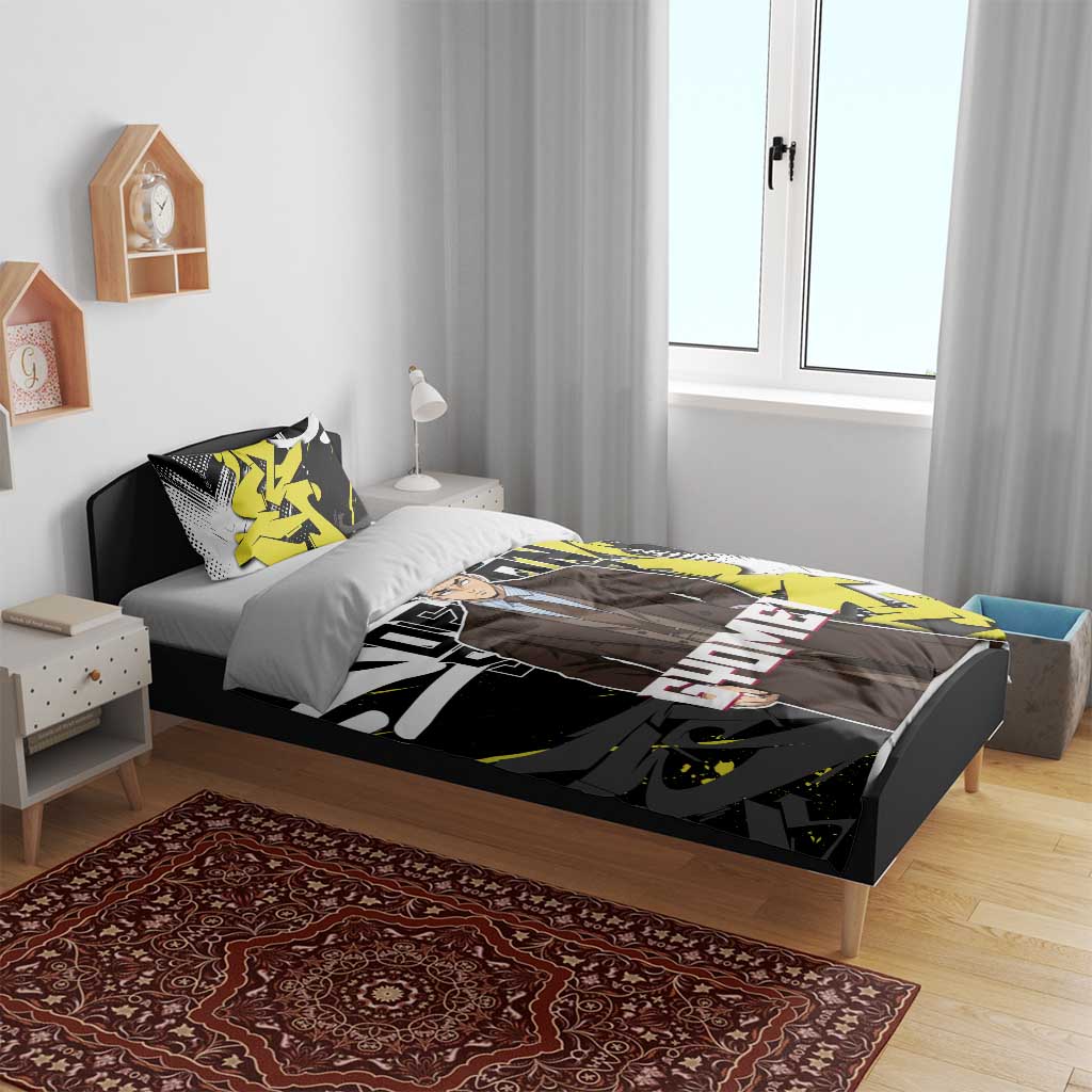 Gyomei Demon Slayer Bedding Set Urban Graffiti Anime Style