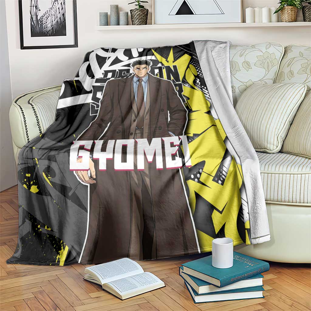 Gyomei Demon Slayer Blanket Urban Graffiti Anime Style