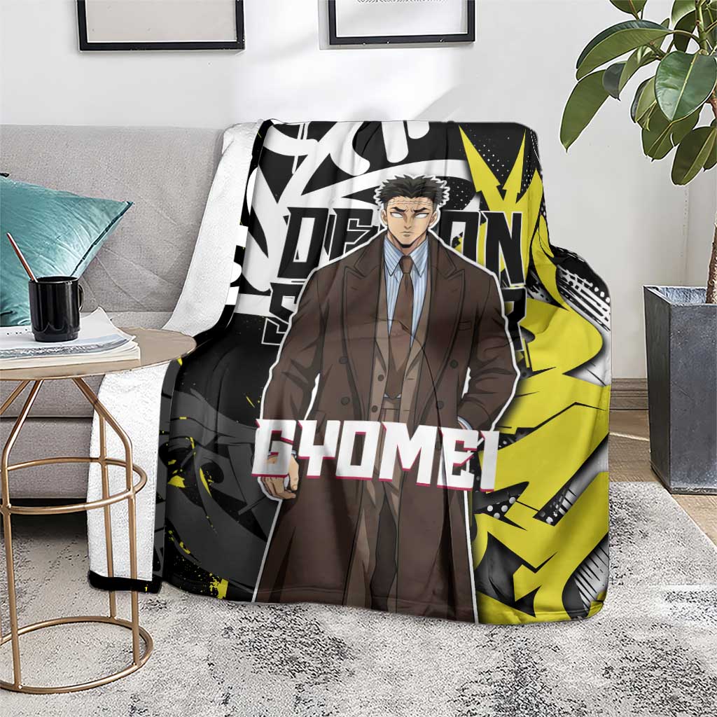 Gyomei Demon Slayer Blanket Urban Graffiti Anime Style