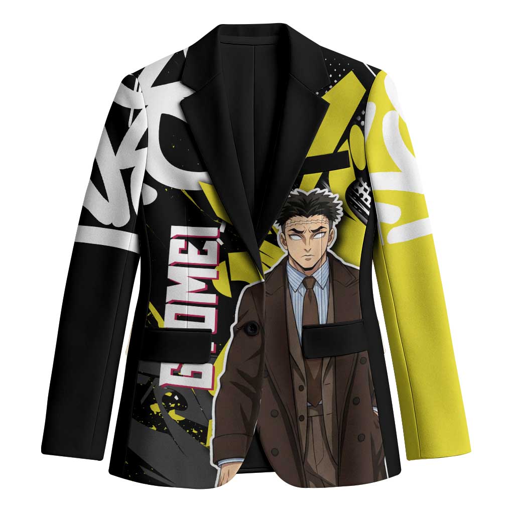 Gyomei Demon Slayer Blazer Urban Graffiti Anime Style