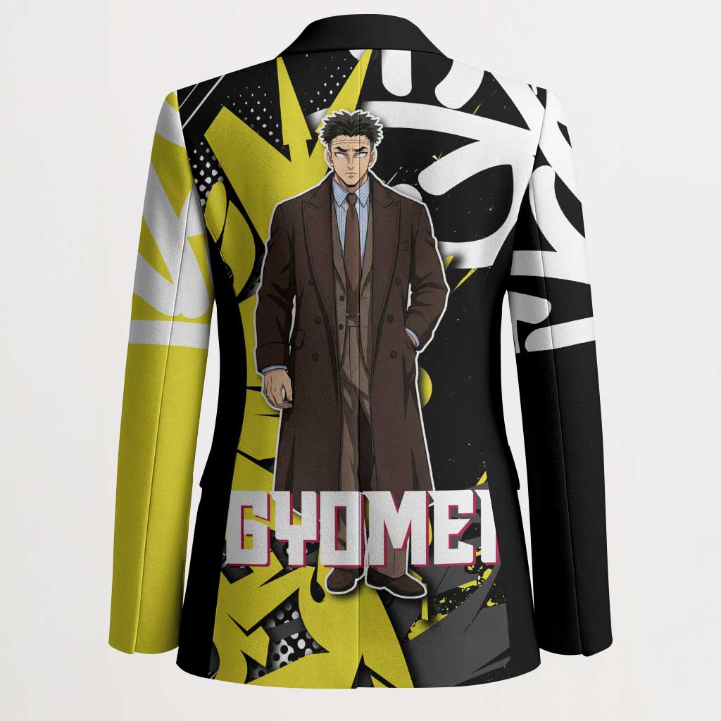 Gyomei Demon Slayer Blazer Urban Graffiti Anime Style