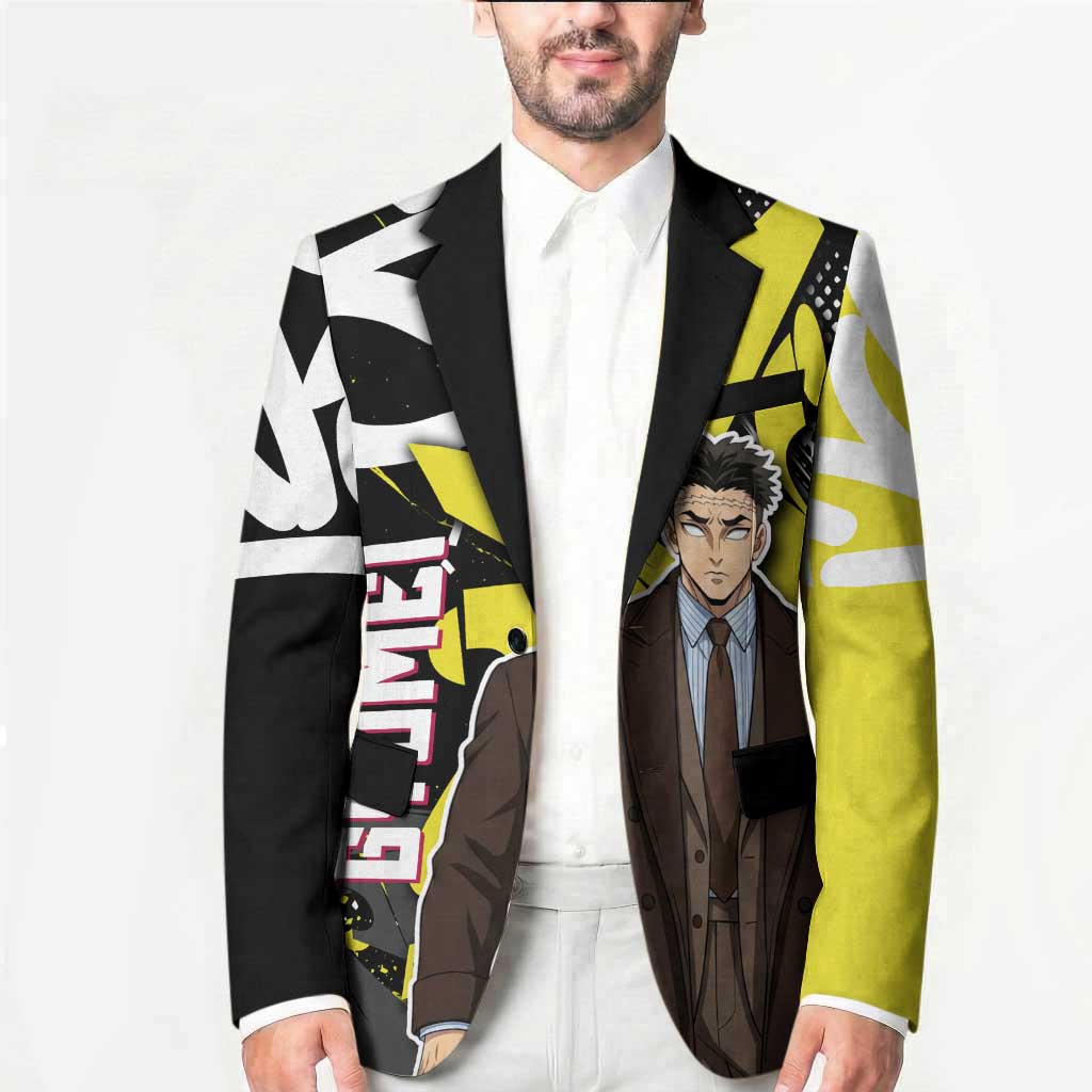 Gyomei Demon Slayer Blazer Urban Graffiti Anime Style