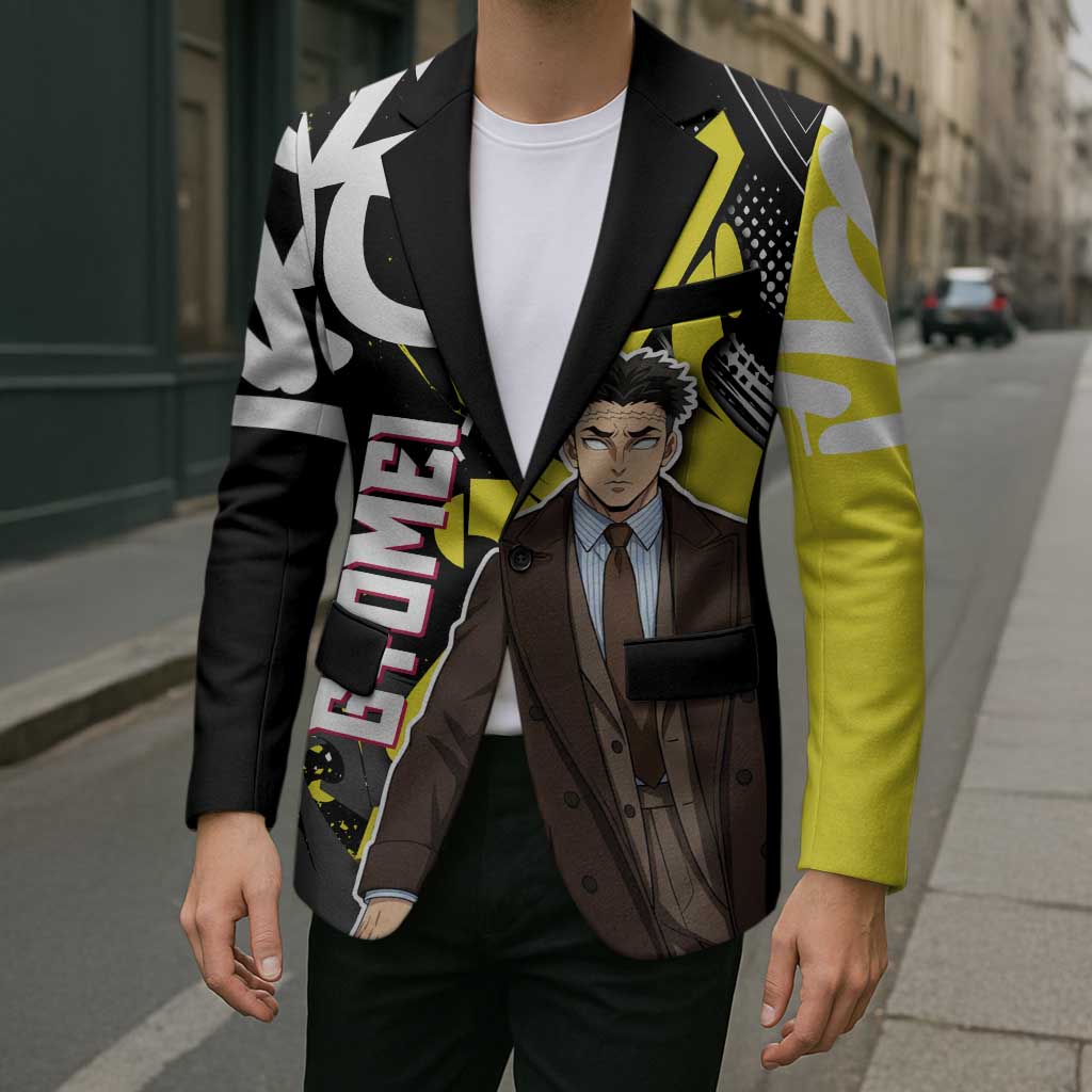 Gyomei Demon Slayer Blazer Urban Graffiti Anime Style