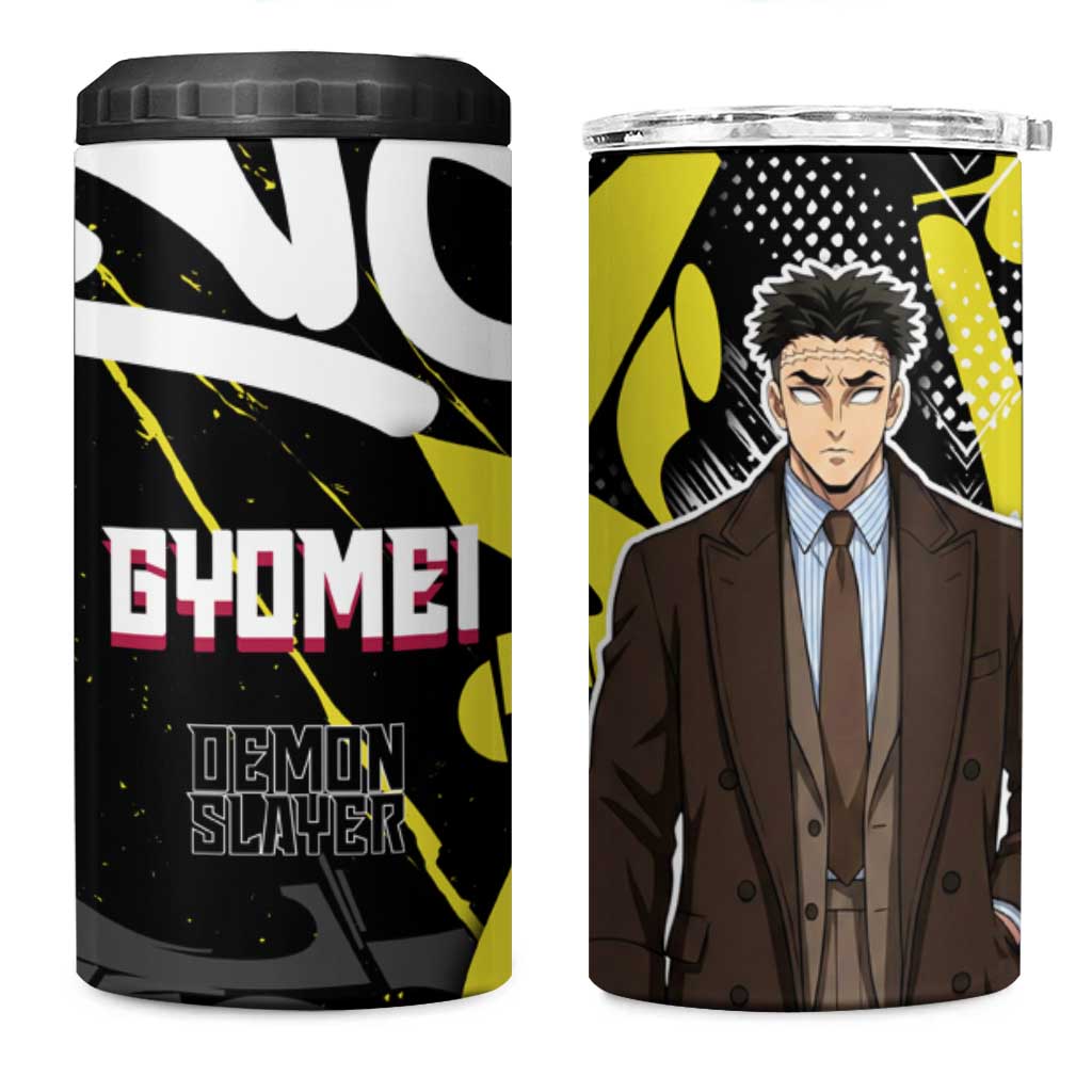 Gyomei Demon Slayer 4 in 1 Can Cooler Tumbler Urban Graffiti Anime Style