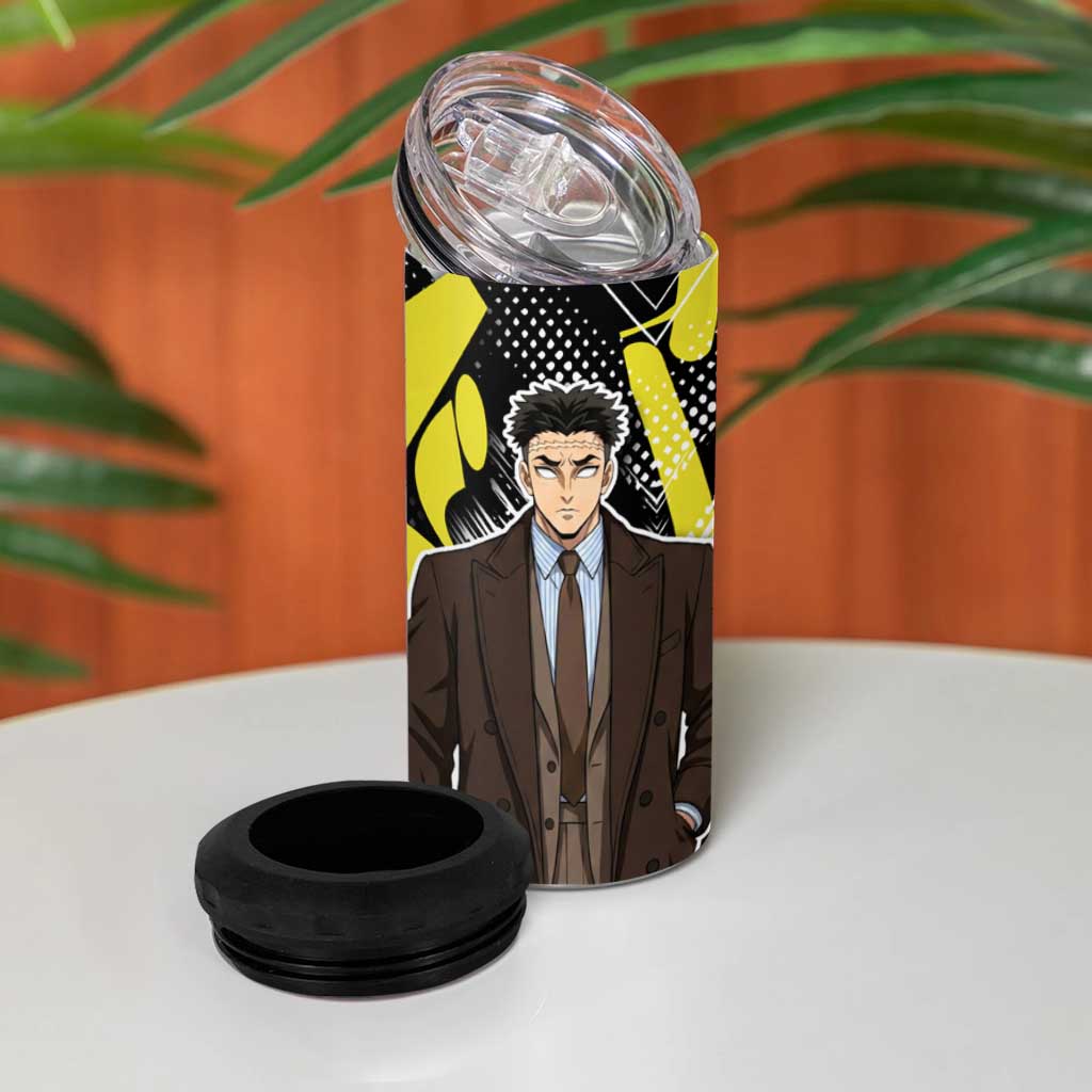 Gyomei Demon Slayer 4 in 1 Can Cooler Tumbler Urban Graffiti Anime Style