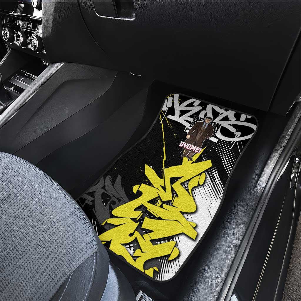 Gyomei Demon Slayer Car Mats Urban Graffiti Anime Style