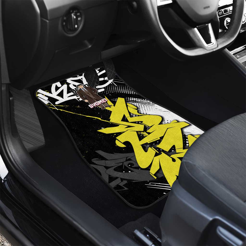 Gyomei Demon Slayer Car Mats Urban Graffiti Anime Style