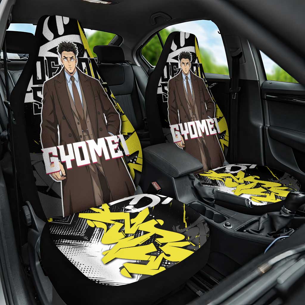 Gyomei Demon Slayer Car Seat Cover Urban Graffiti Anime Style