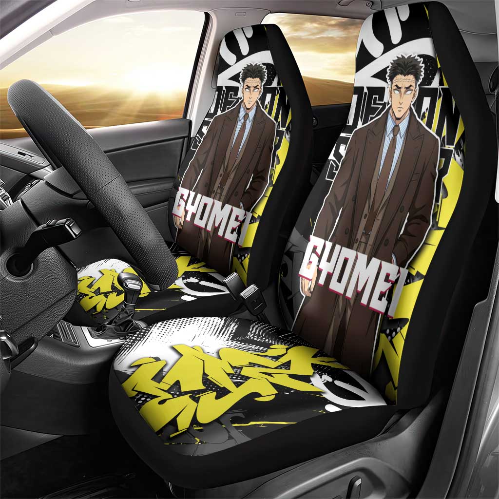 Gyomei Demon Slayer Car Seat Cover Urban Graffiti Anime Style