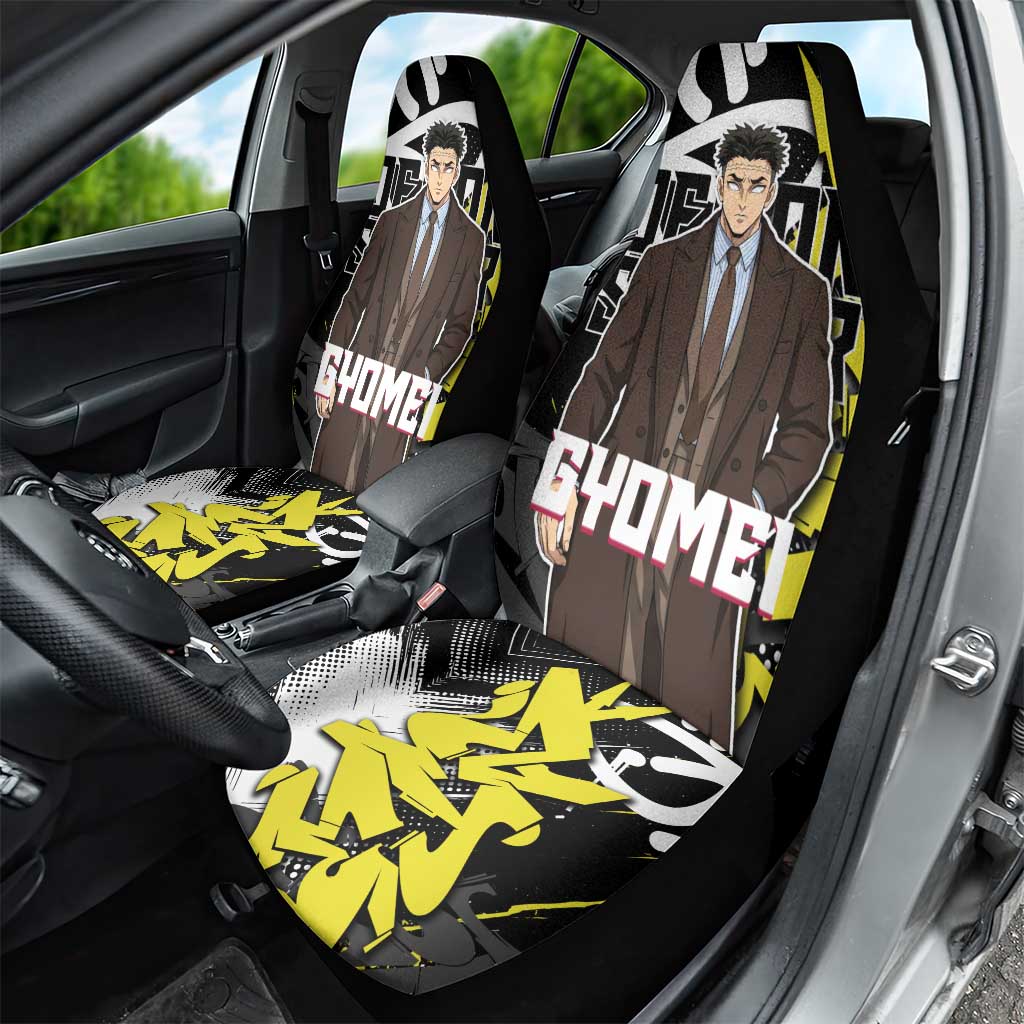 Gyomei Demon Slayer Car Seat Cover Urban Graffiti Anime Style