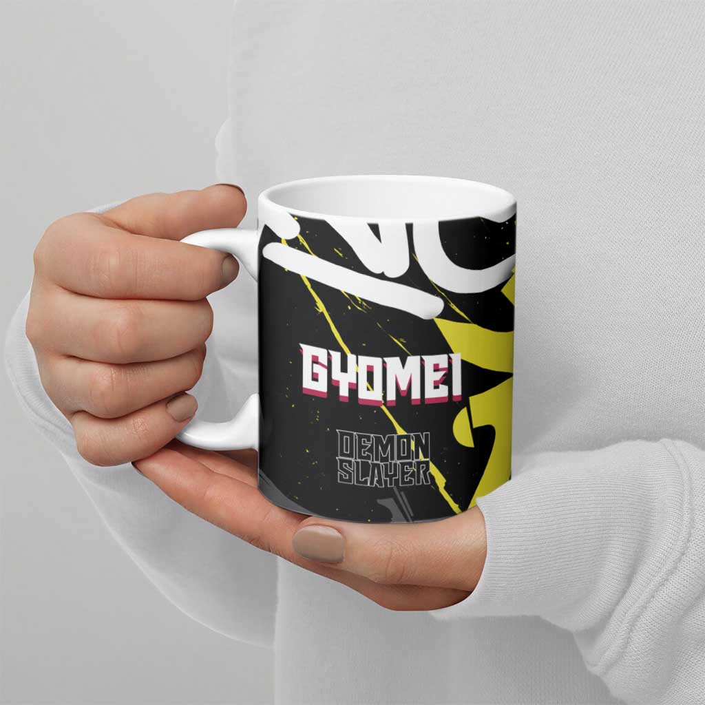 Gyomei Demon Slayer Ceramic Mug Urban Graffiti Anime Style