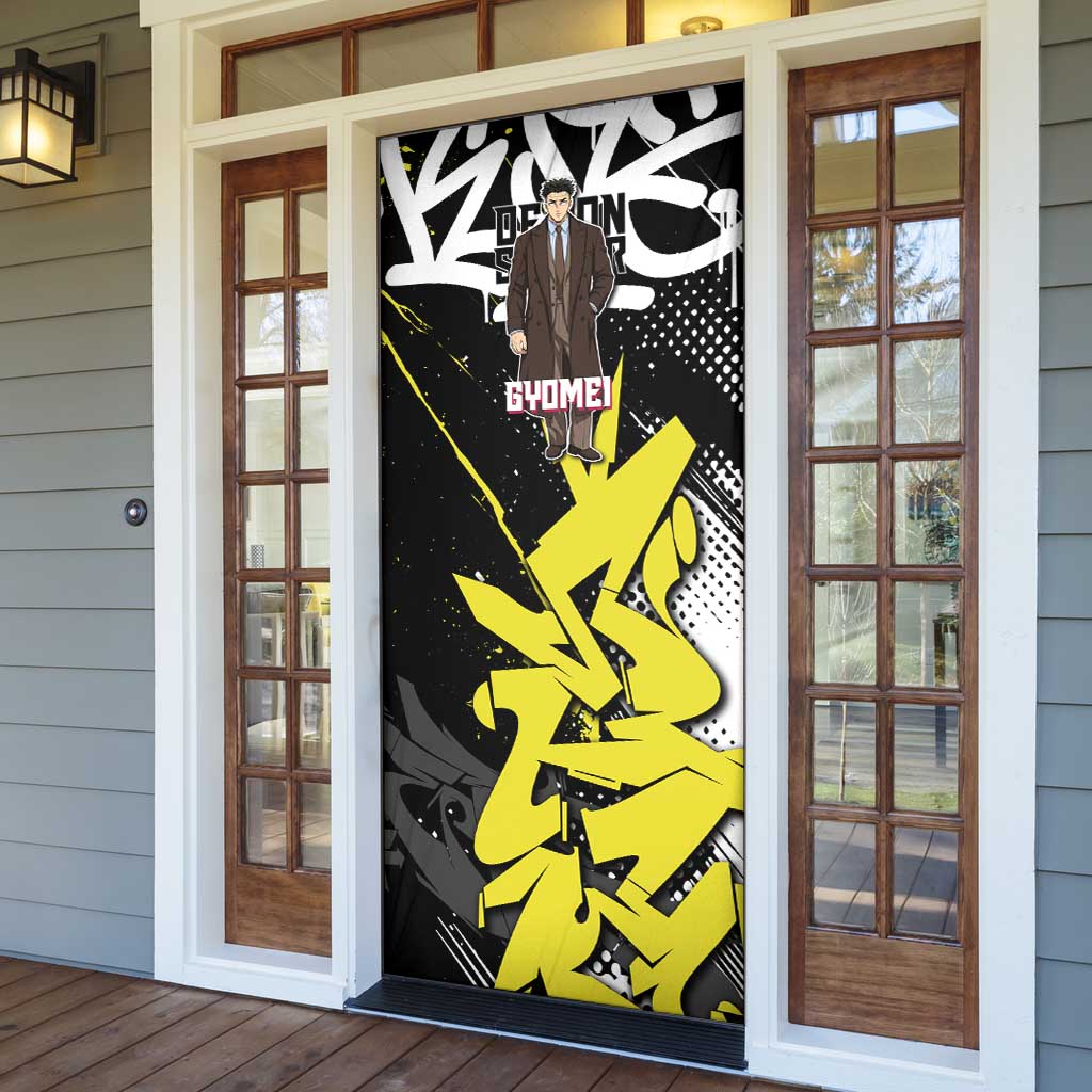 Gyomei Demon Slayer Door Cover Urban Graffiti Anime Style