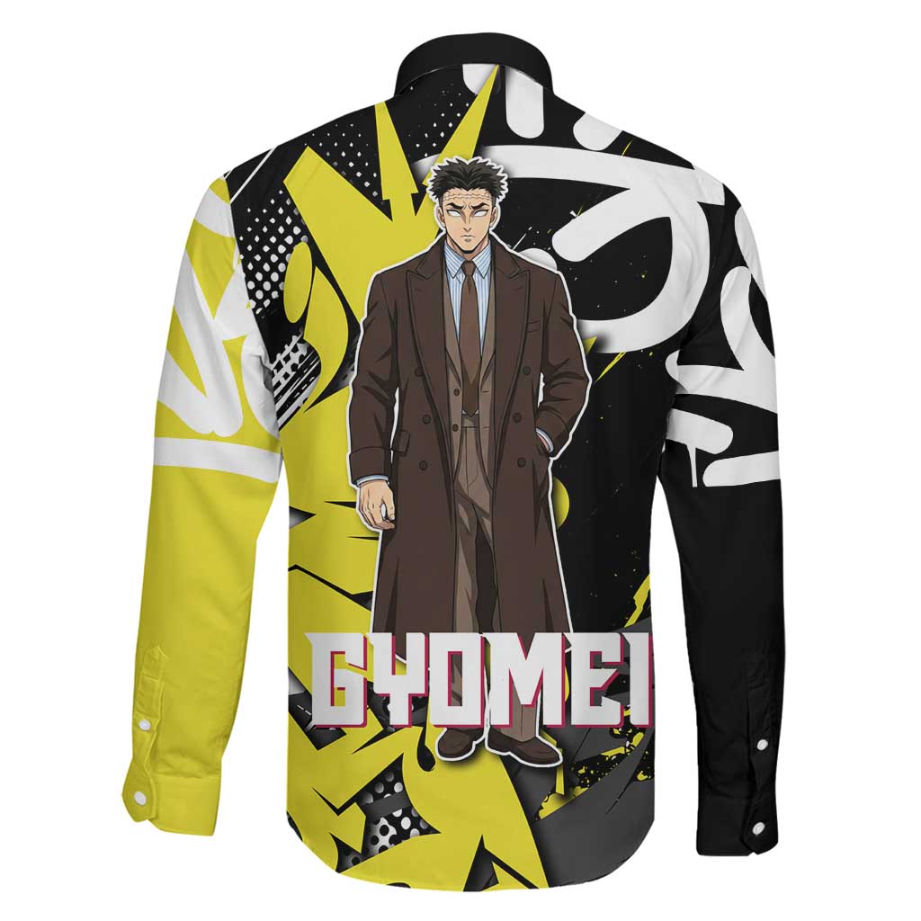 Gyomei Demon Slayer Family Matching Mermaid Dress and Hawaiian Shirt Urban Graffiti Anime Style