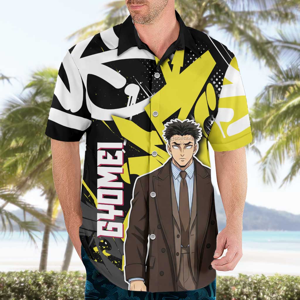 Gyomei Demon Slayer Hawaiian Shirt Urban Graffiti Anime Style