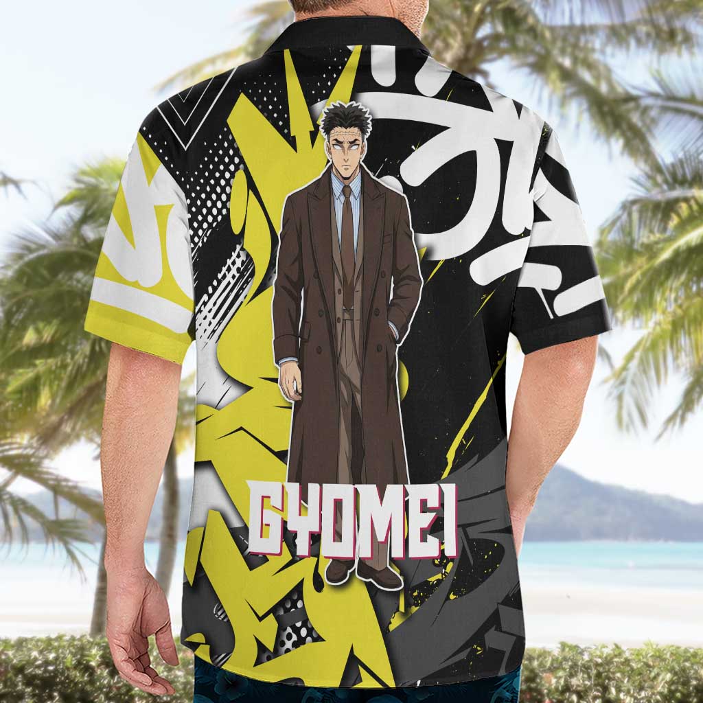 Gyomei Demon Slayer Hawaiian Shirt Urban Graffiti Anime Style