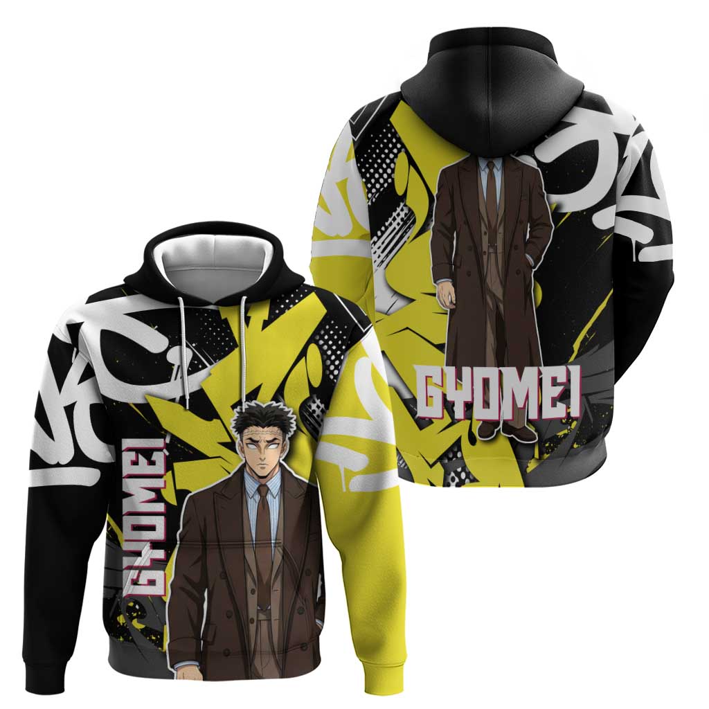 Gyomei Demon Slayer Hoodie Urban Graffiti Anime Style