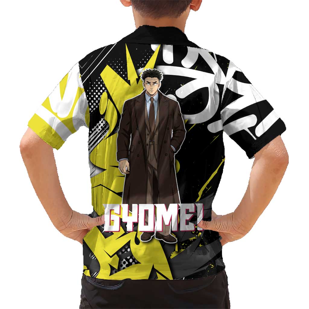 Gyomei Demon Slayer Kid Hawaiian Shirt Urban Graffiti Anime Style